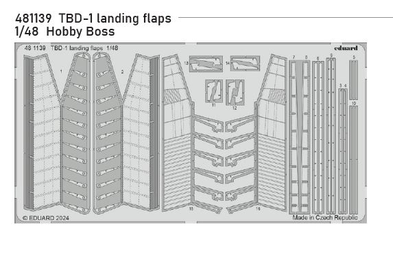 Fotografie 1/48 TBD-1 landing flaps (HOBBY BOSS)