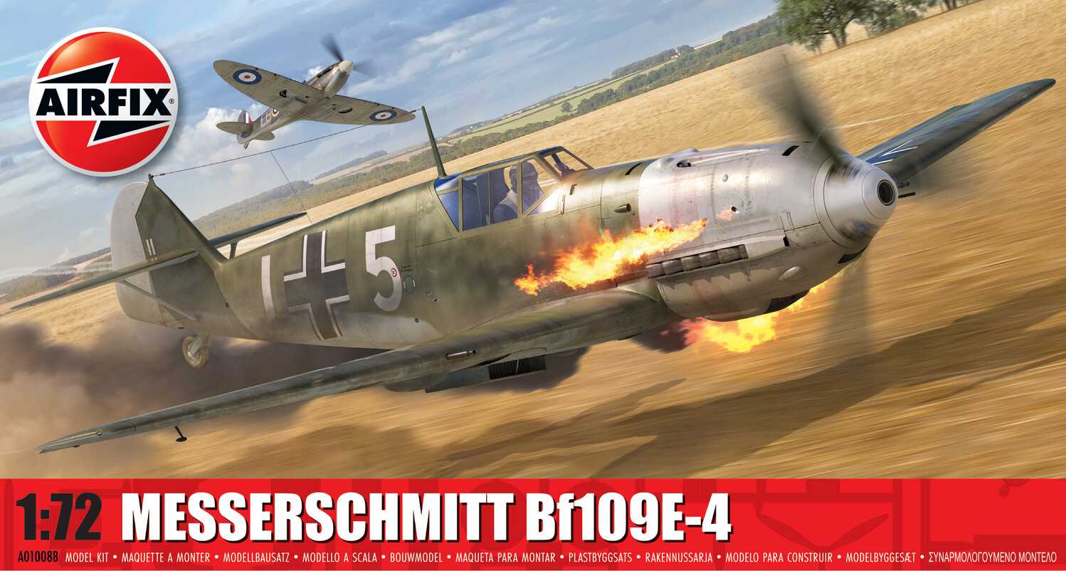 Fotografie Classic Kit letadlo A01008B - Messerschmitt Bf109E-4 (1:72)