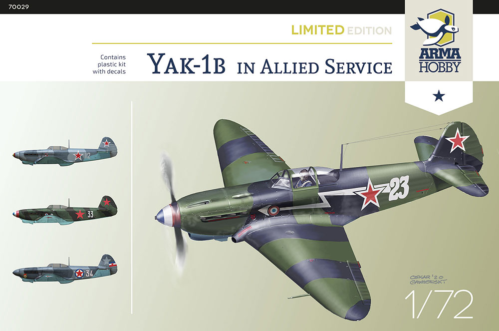 1/72 Yak-1b Allied Fighter Limited Edit (4x camo)