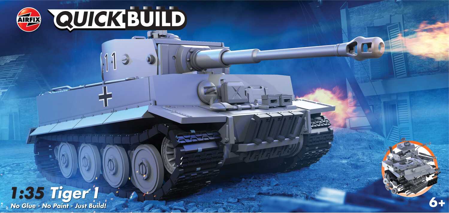 Fotografie Quick Build tank J6041 - Tiger I (1:35)