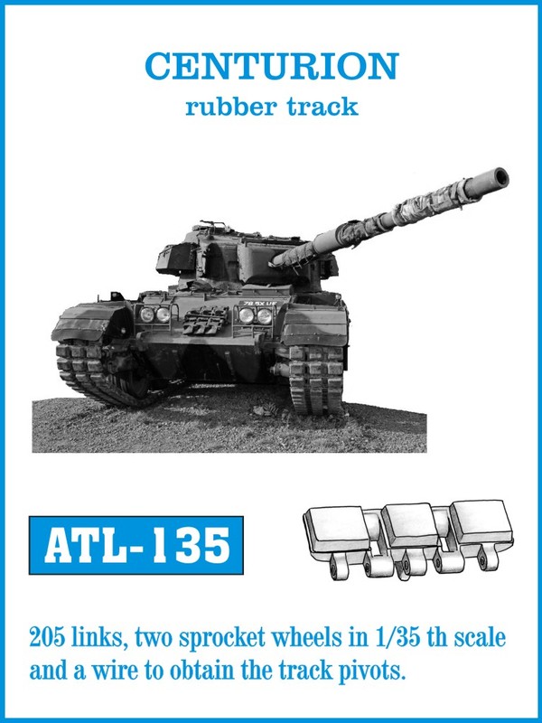 Fotografie 1/35 ATL-135 CENTURION Rubber track - Friul Model