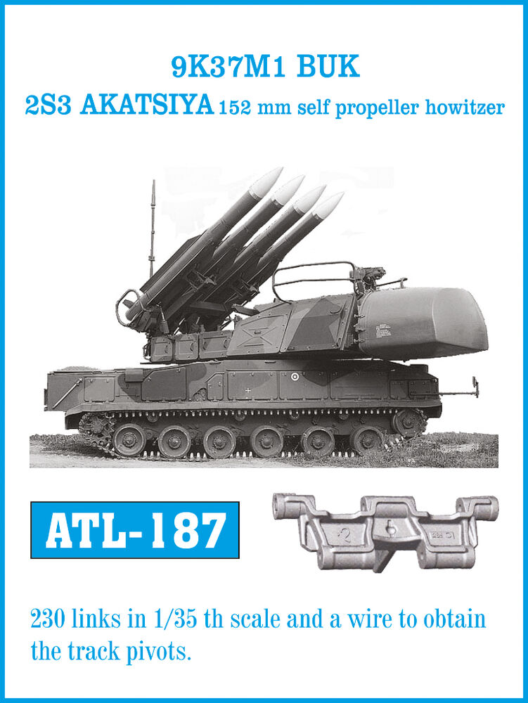 1/35 ATL-187 9K37M1 BUK 2S3 AKATSIYA 152 mm self propeller howitzer - Friul Model