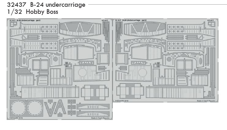 1/32 B-24 undercarriage (HOBBY BOSS)