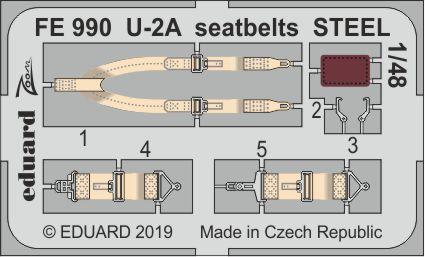 1/48 U-2A seatbelts STEEL (AFV CLUB)