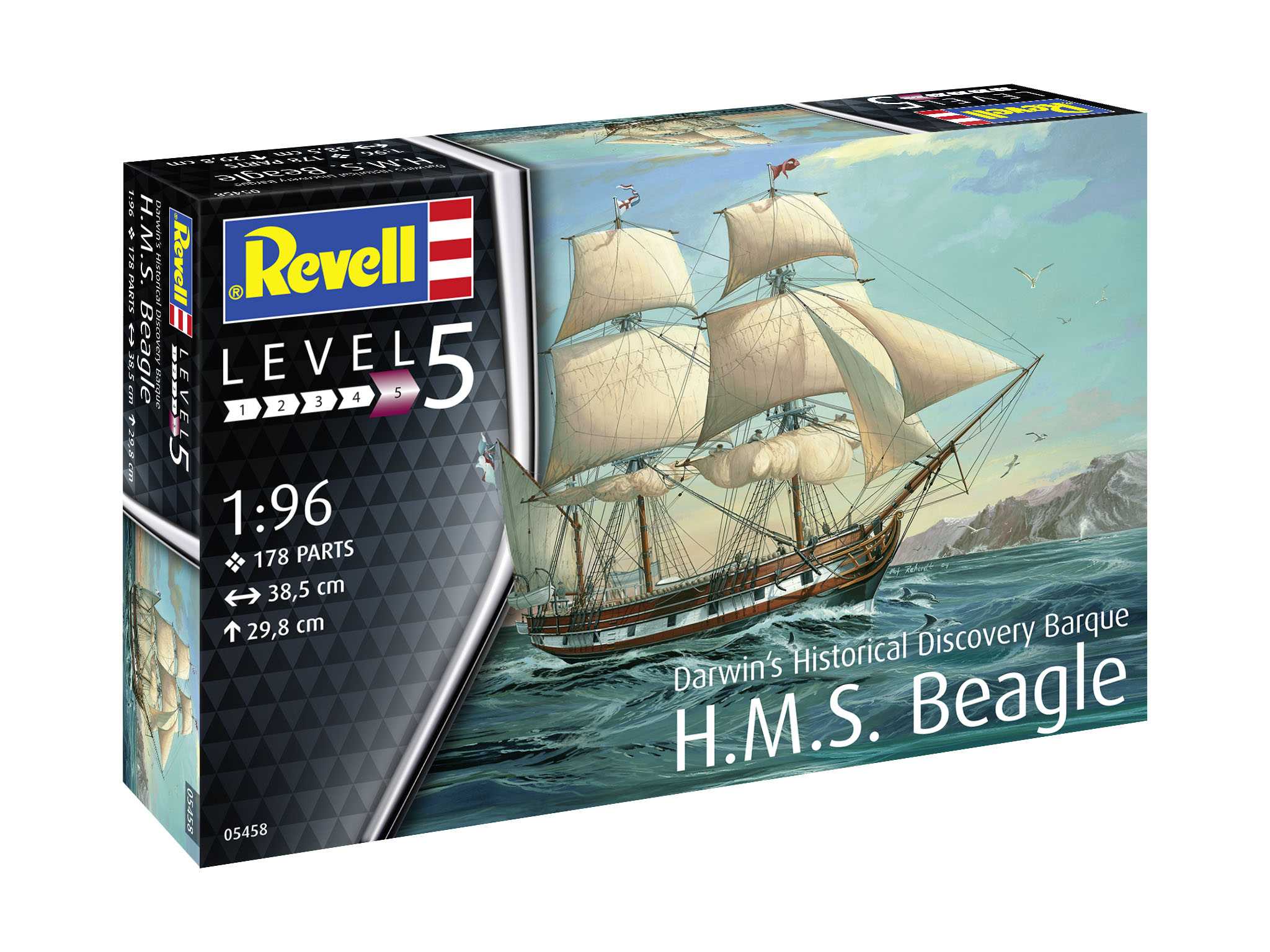 Fotografie Plastic ModelKit loď 05458 - H.M.S. Beagle (1:96)