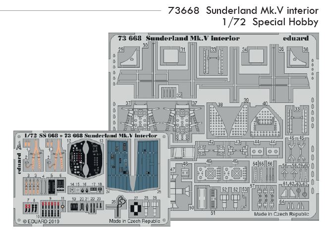 1/72 Sunderland Mk.V interior (SPECIAL HOBBY)