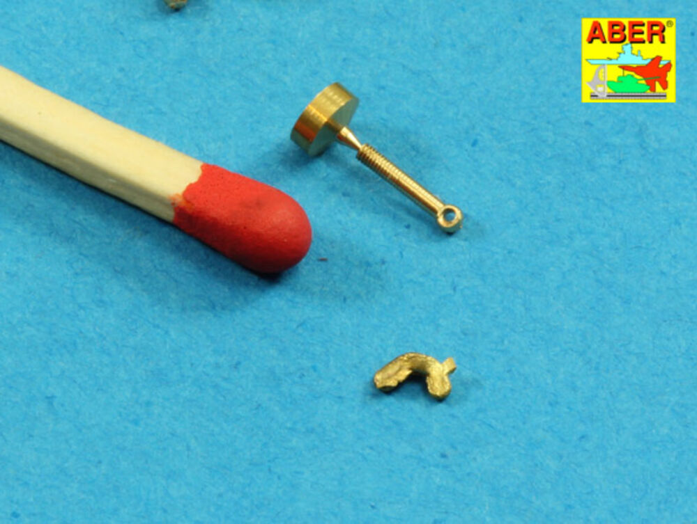 1/16 Wing nuts with turned bolt x 12 pcs.