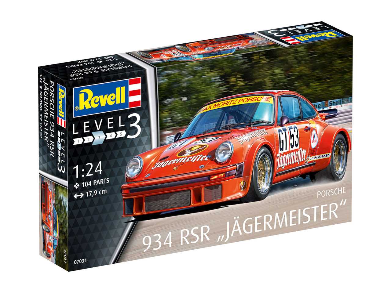 Plastic ModelKit auto 07031 - Porsche 934 RSR "Jägermeister" (1:24)