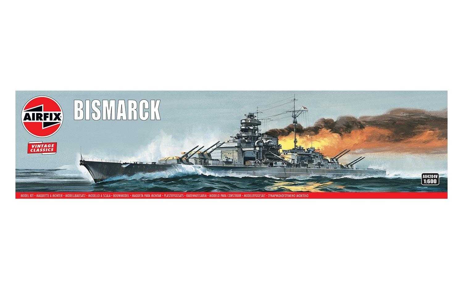 Fotografie Classic Kit VINTAGE loď A04204V - Bismarck (1:600)