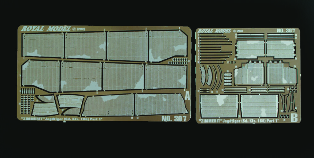 1/35 Scraped Zimmerit Jagdtiger Part 1 (for Dragon kit)