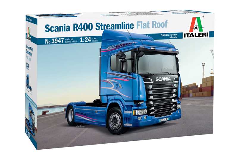 Fotografie Model Kit truck 3947 - SCANIA R400 STREAMLINE Flat Roof (1:24)