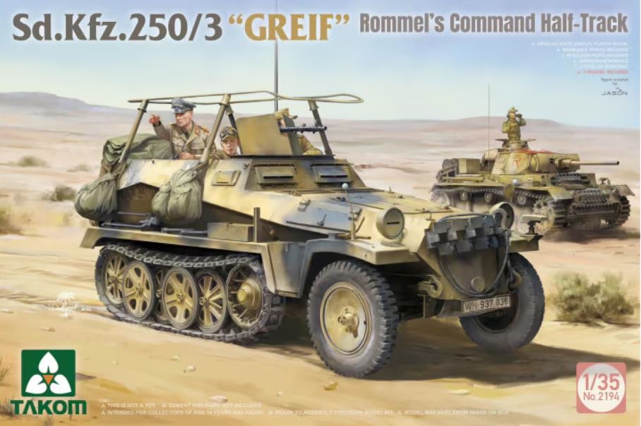 Fotografie 1/35 Sd.Kfz 250/3 "Greif" Rommel´s Command Half-Track