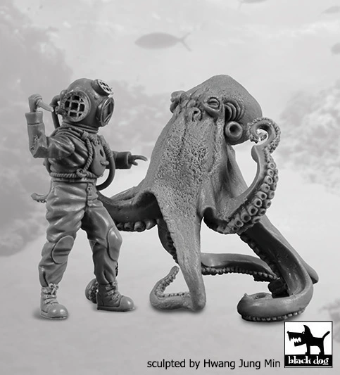 1/35 Diver and octopus