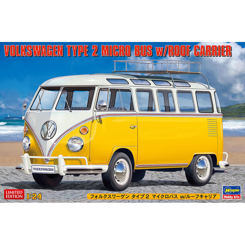 1/24 Volkswagen Type 2 Micro Bus w/Roof Carrier