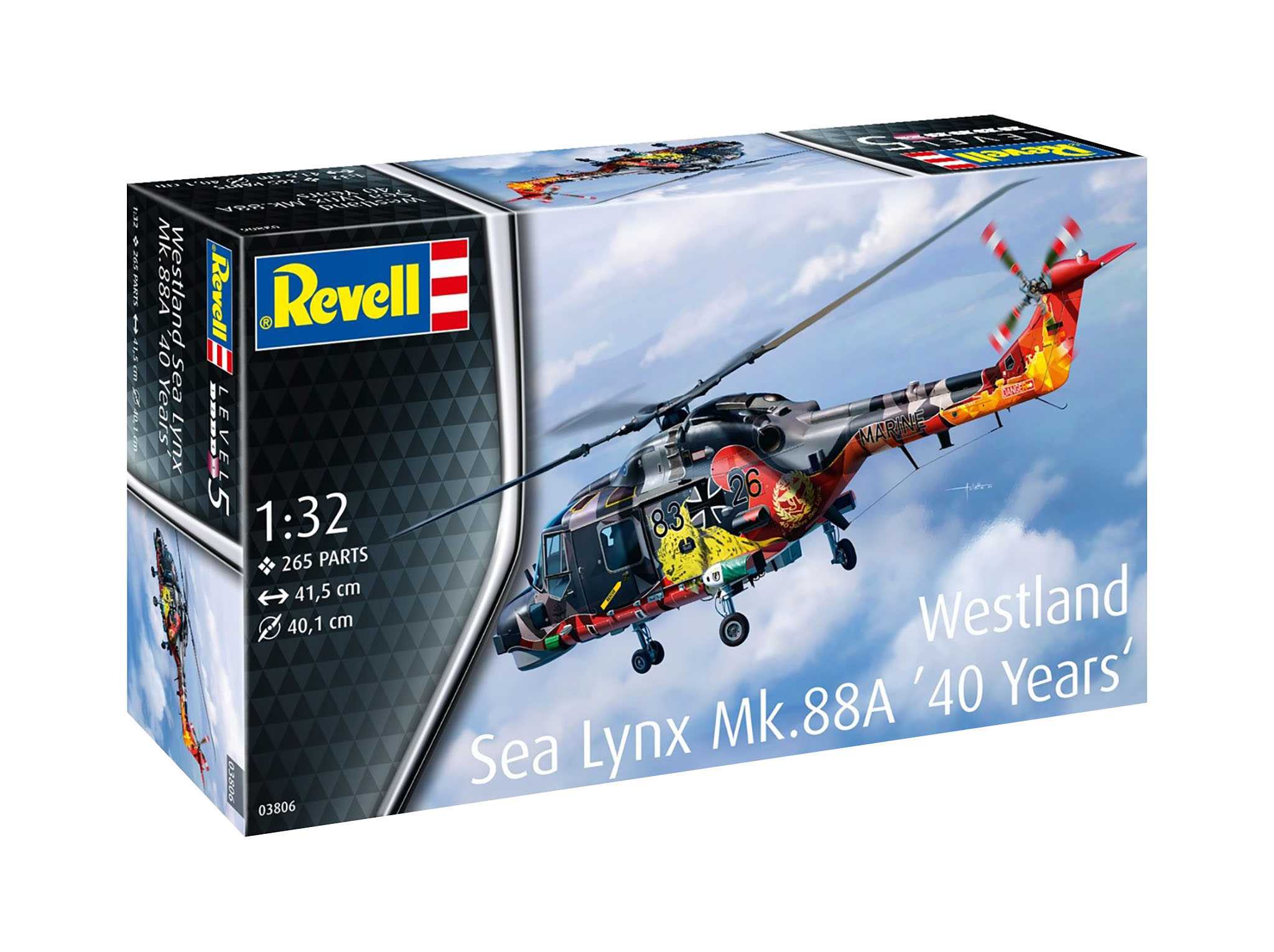 Fotografie Plastic ModelKit vrtulník 03806 - Westland Lynx - Special painting (1:32)