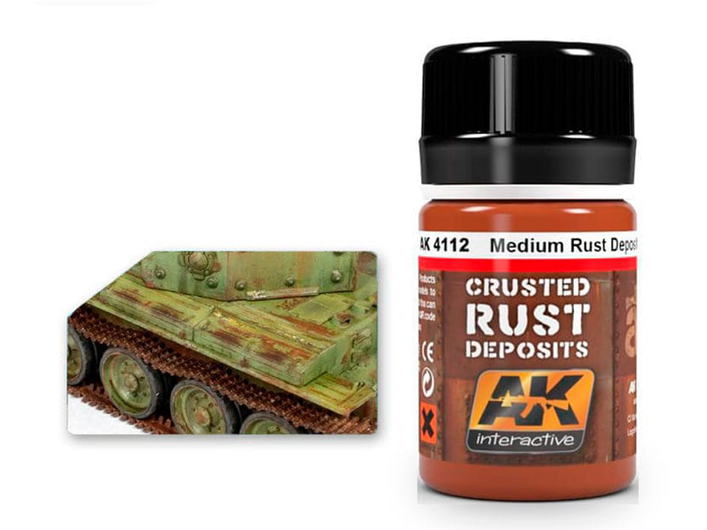Fotografie AK Enamel effects MEDIUM RUST DEPOSIT