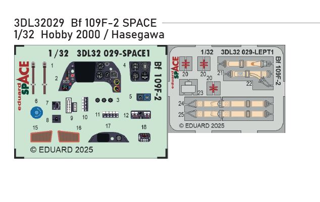Fotografie 1/32 Bf 109F-2 SPACE (HOBBY 2000 / HASEGAWA)