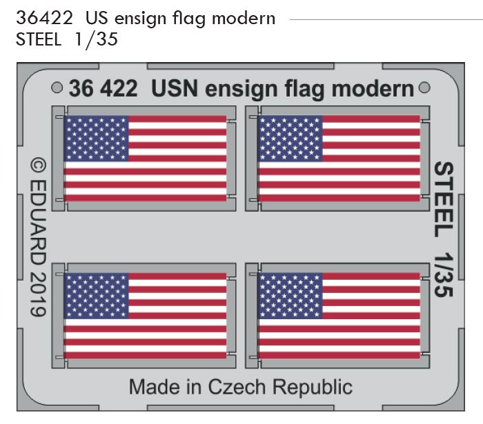 1/35 US ensign flag modern STEEL