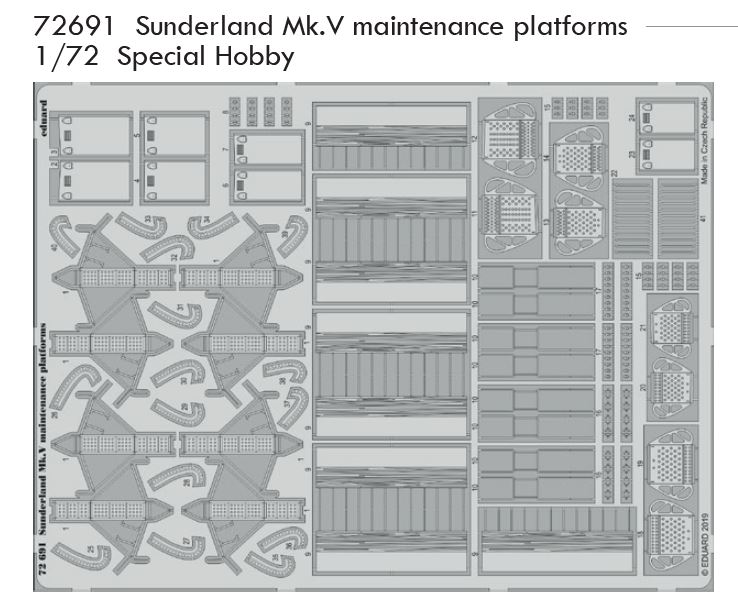 1/72 Sunderland Mk.V maintenance platforms (SPECIAL HOBBY)