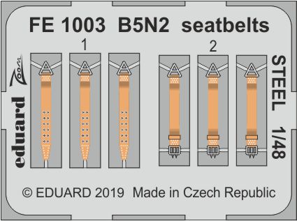 1/48 B5N2 seatbelts STEEL (HASEGAWA)