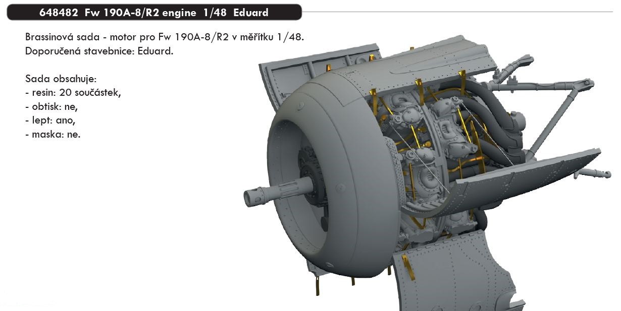 Fotografie 1/48 Fw 190A-8/R2 engine (EDUARD)