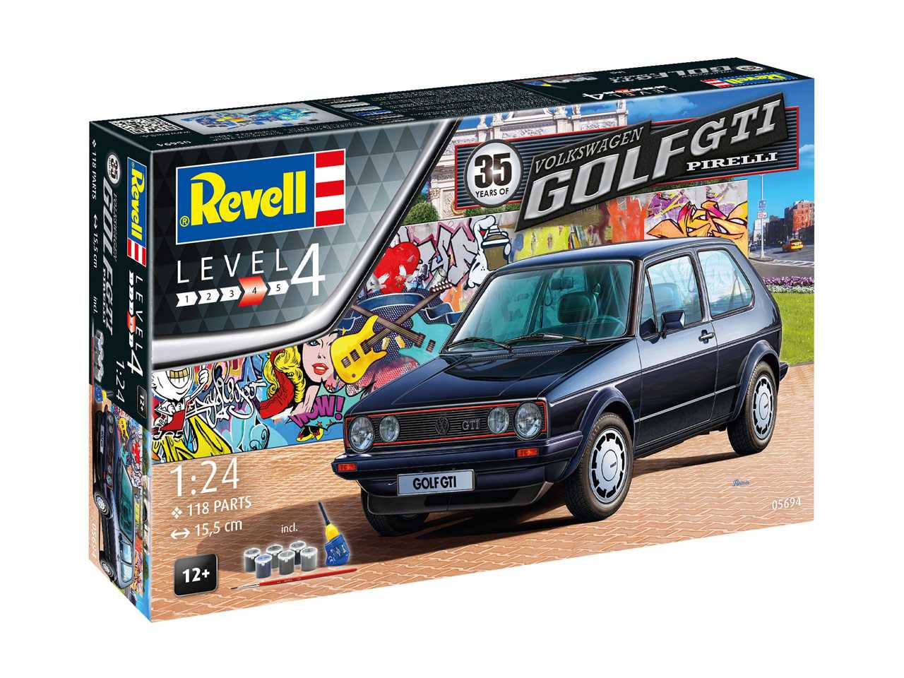 Gift-Set auto 05694 - 35 Years VW Golf 1 GTi Pirelli (1:24)