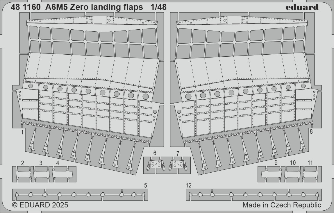 Fotografie 1/48 A6M5 Zero landing flaps (FINE MOLDS)