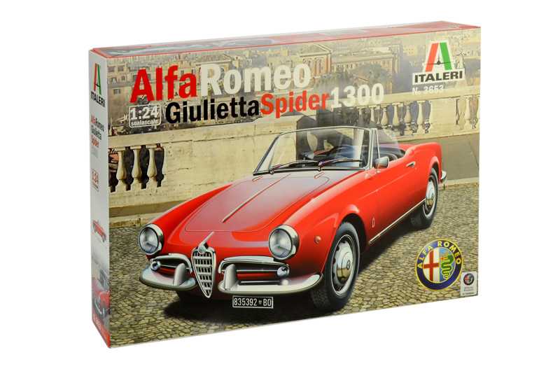 Fotografie Model Kit auto 3653 - ALFA ROMEO GIULIETTA SPIDER 1300 (1:24)