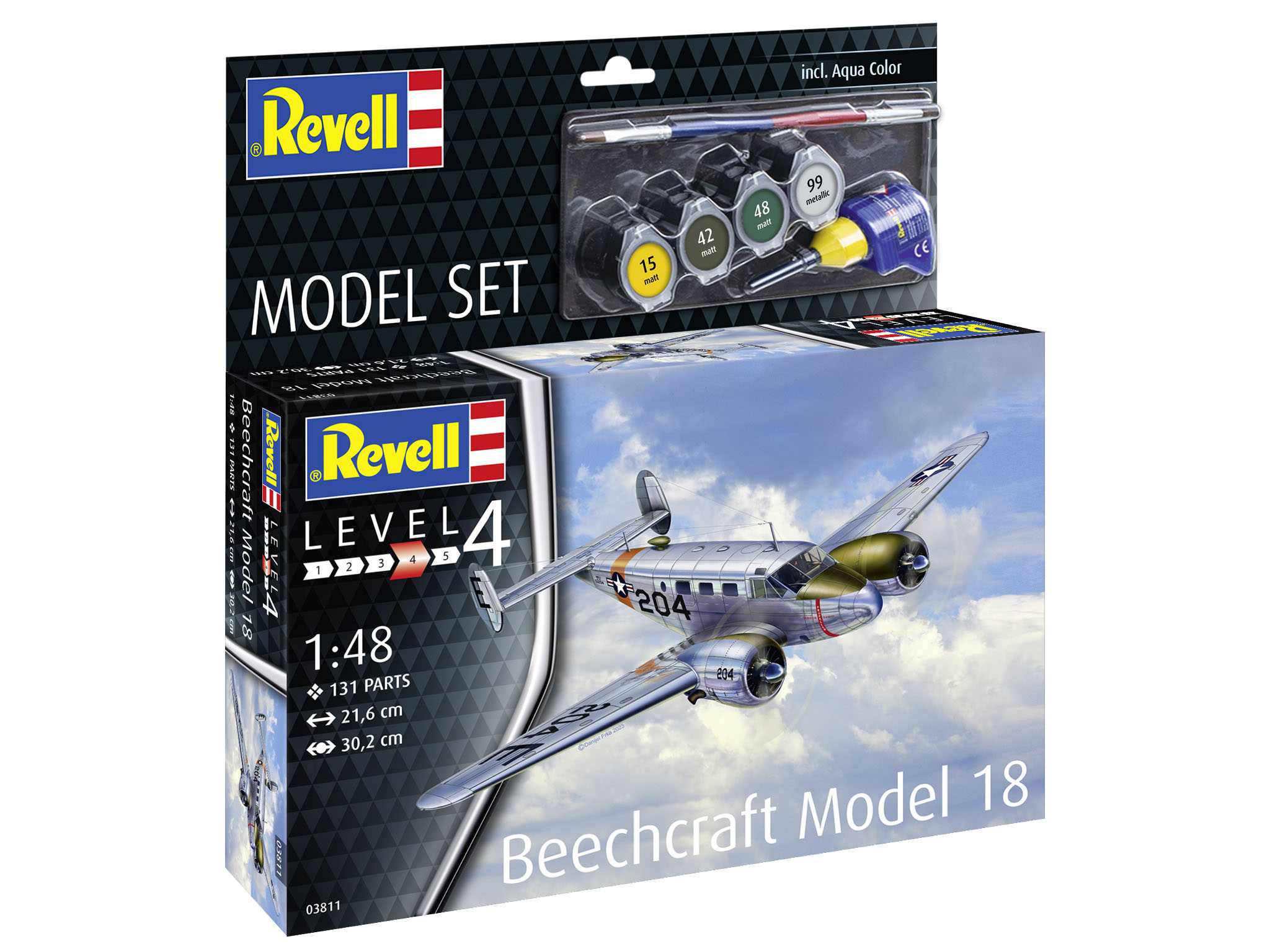 Fotografie ModelSet letadlo 63811 - Beechcraft Model 18 (1:48)
