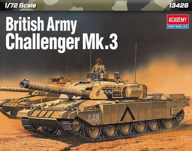 Model Kit tank 13426 - British Army Challenger Mk.3 (1:72)