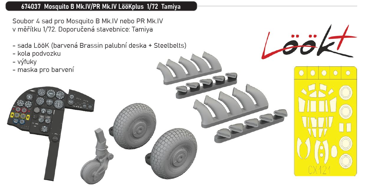 Fotografie 1/72 Mosquito B Mk.IV/PR Mk.IV LööKplus (TAMIYA)