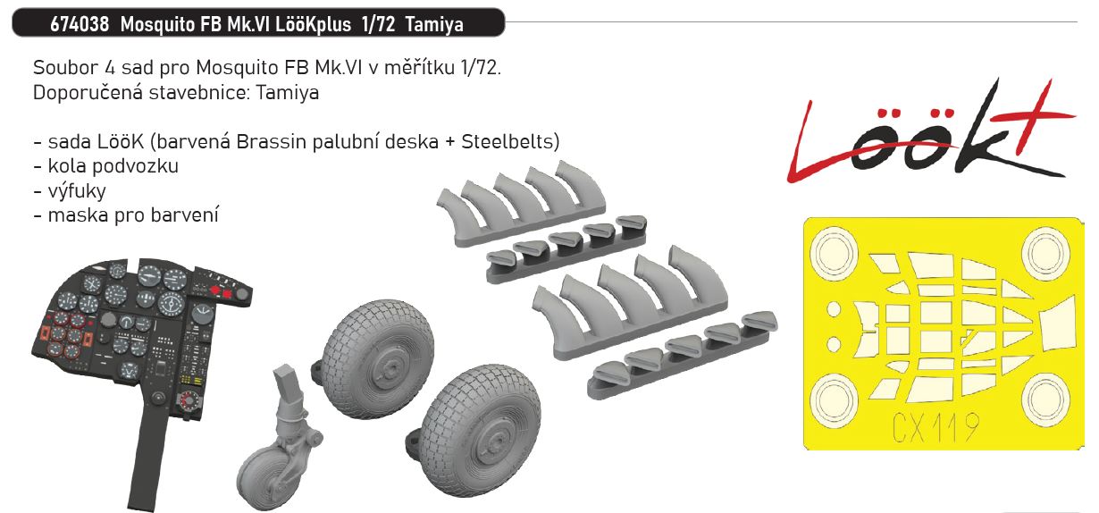 Fotografie 1/72 Mosquito FB Mk.VI LööKplus (TAMIYA)