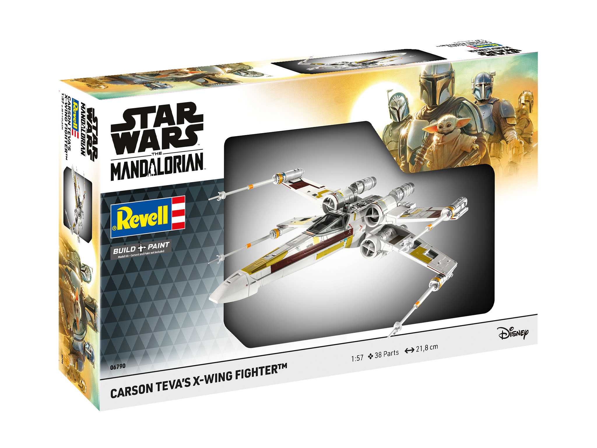 Fotografie Plastic ModelKit SW 06790 - Carson Teva's X-Wing Fighter: The Mandalorian (1:57)