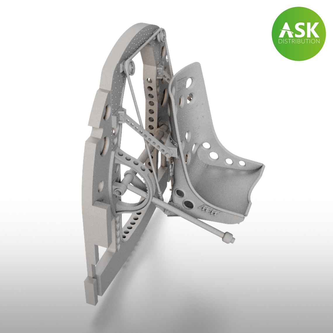 1/32 A6M Bulkhead with Seat in BOTTOM position - 3D rec. for Tamiya