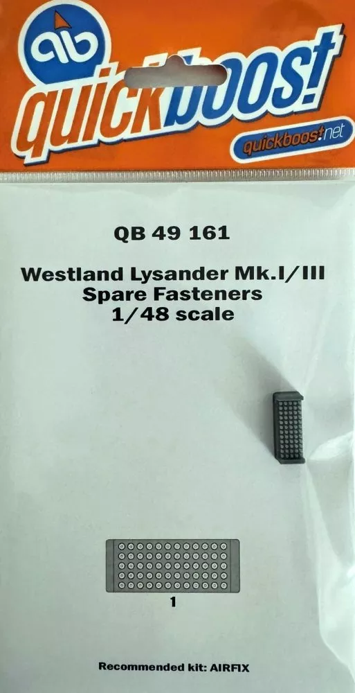 1/48 Westland Lysander Mk.I/III spare fasteners