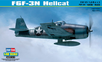 Fotografie 1/48 F6F-3N Hellcat
