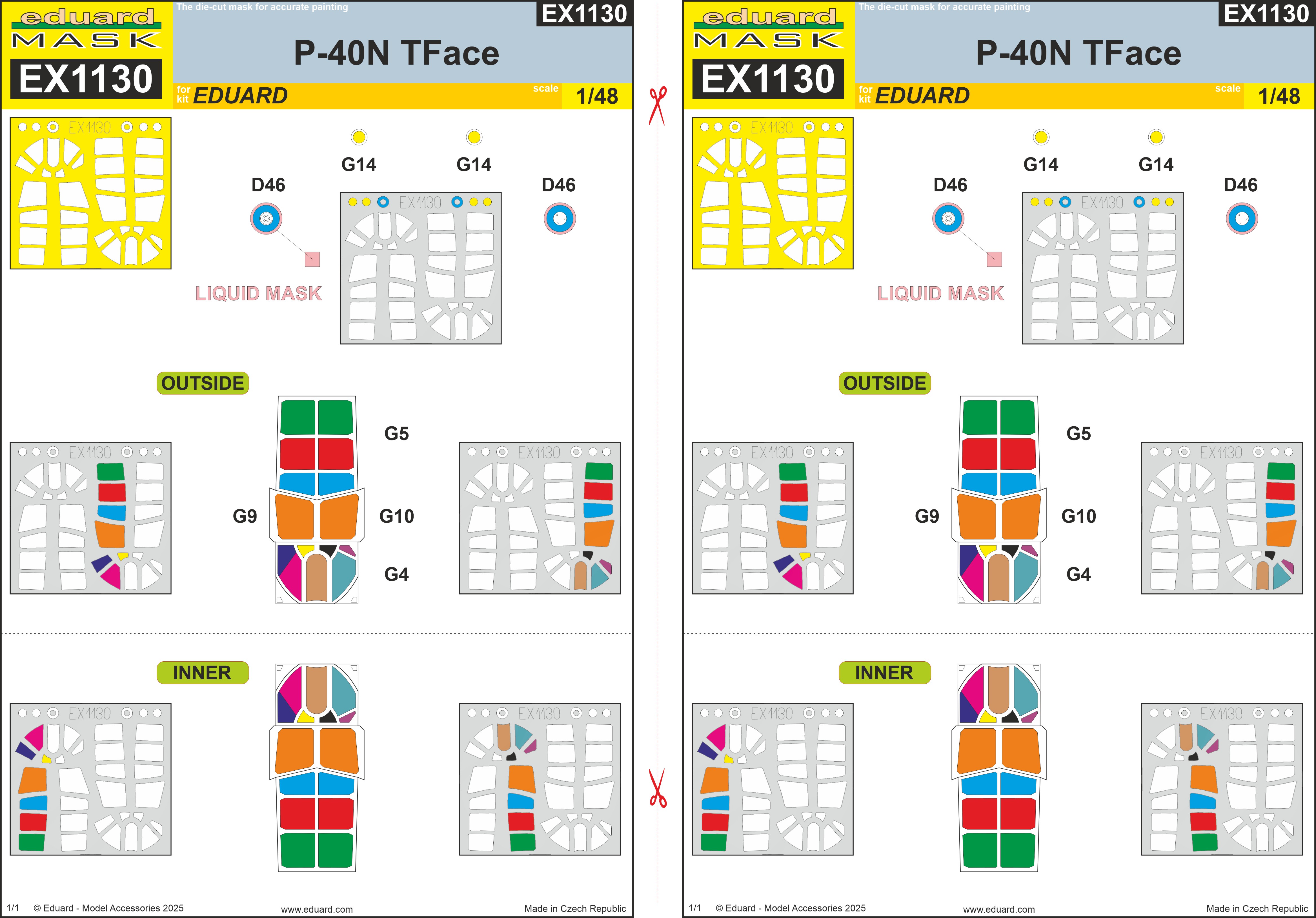 Fotografie 1/48 P-40N Tface (EDUARD)