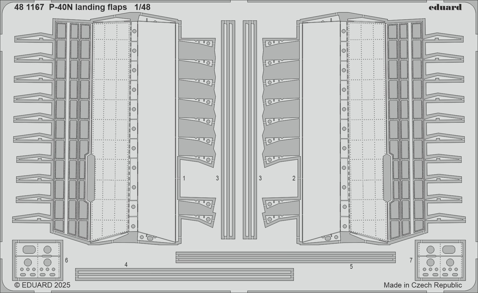 Fotografie 1/48 P-40N landing flaps (EDUARD)