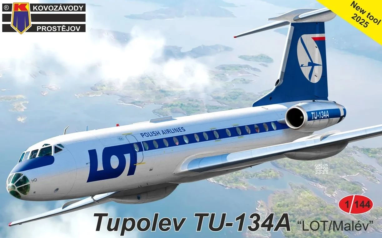 Fotografie 1/144 Tupolev Tu-134A Malév / LOT