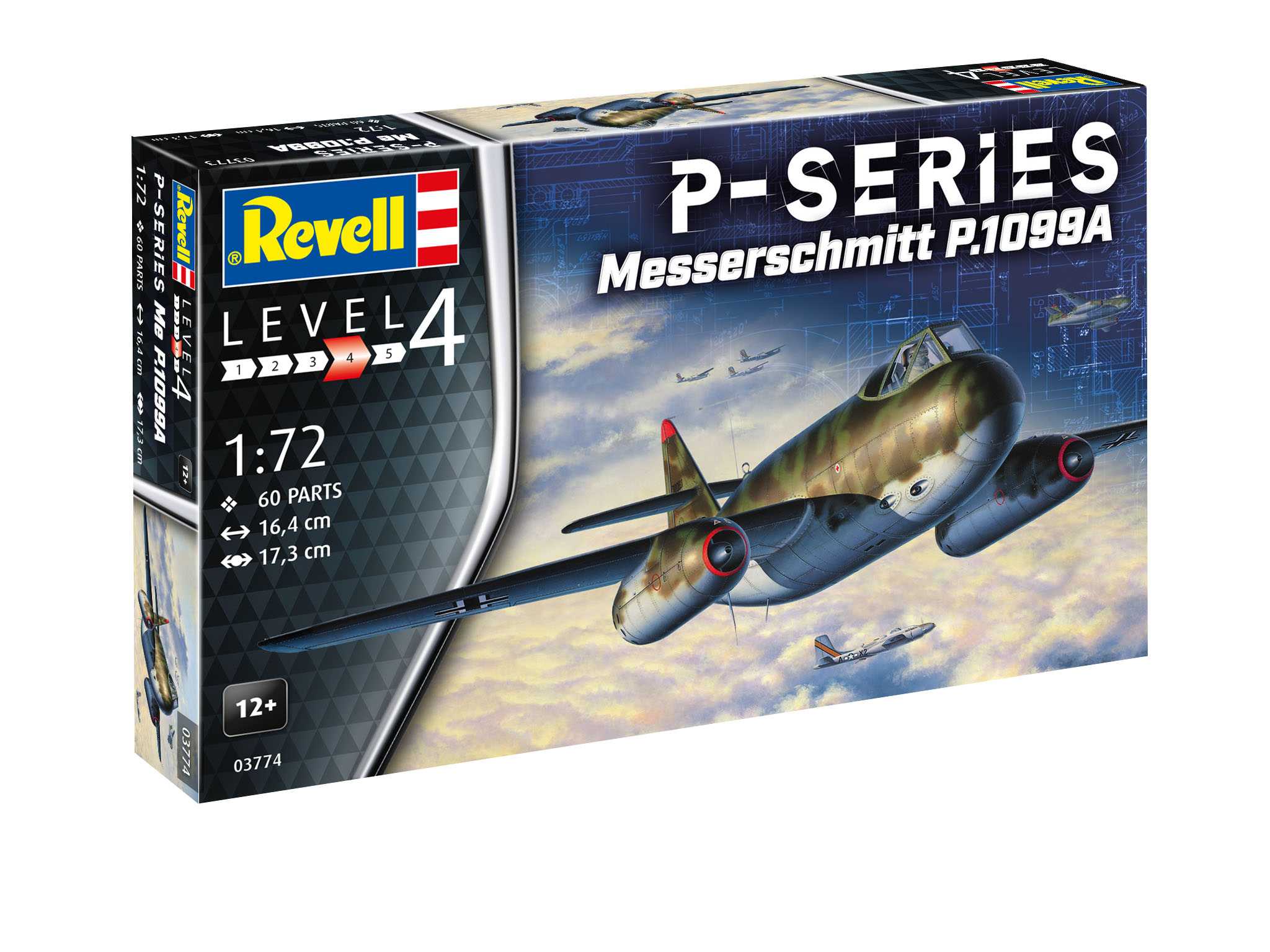 Fotografie ModelSet letadlo 63774 - Messerschmitt P.1099A - P-Series (1:72)