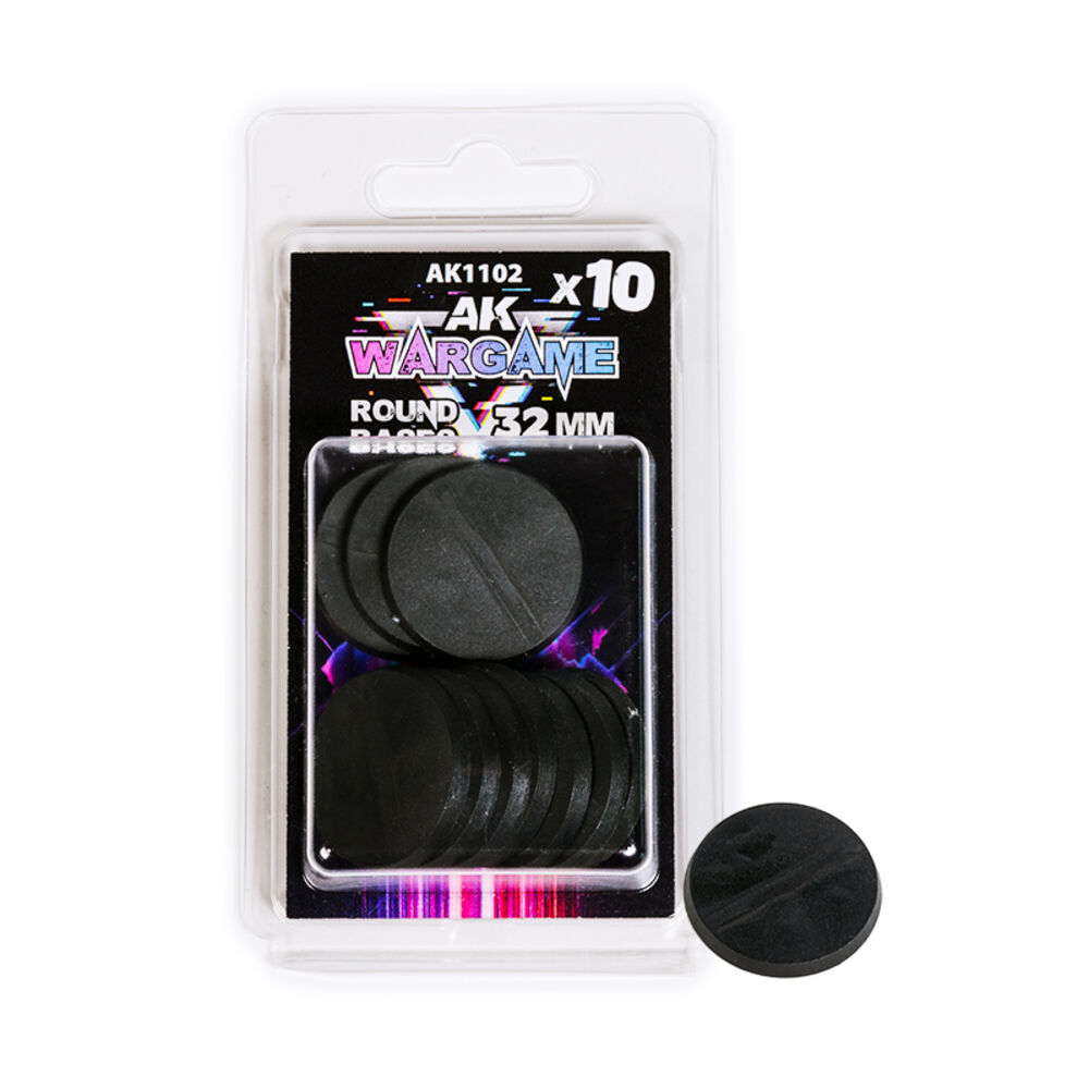 Fotografie PLASTIC WARGAME BASES. ROUND BASE 32mm