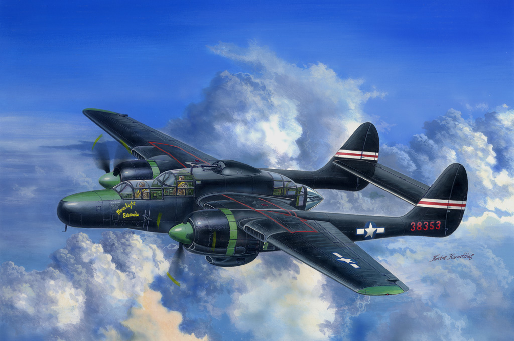 Fotografie 1/48 US P-61C Black Widow