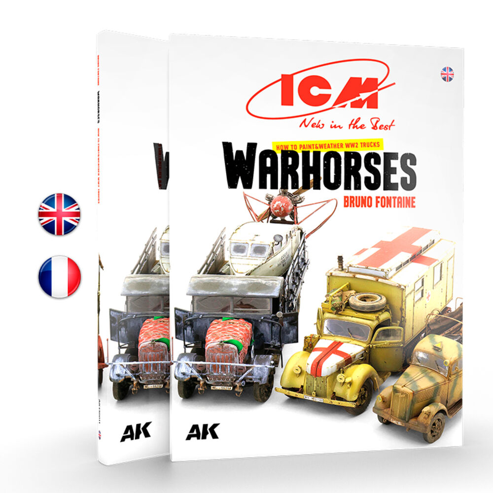 Fotografie ICM - HOW TO PAINT &WEATHER WW2 TRUCKS WARHORSES - ES