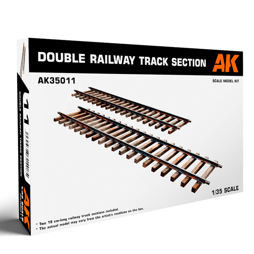 Fotografie DOUBLE RAILWAY TRACK SECTION 1/35