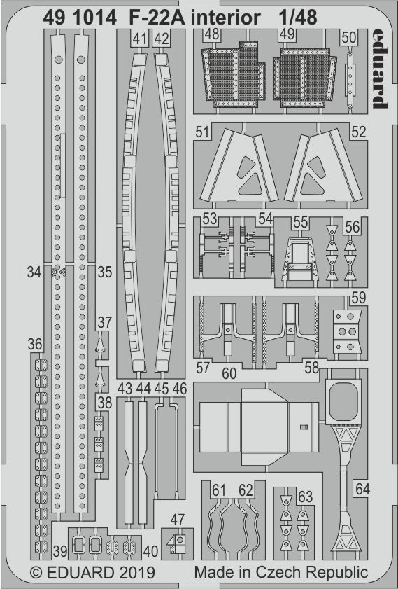 1/48 F-22A interior (HASEGAWA)