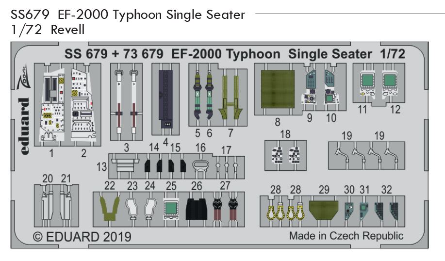 Fotografie 1/72 EF-2000 Typhoon Single Seater (REVELL)