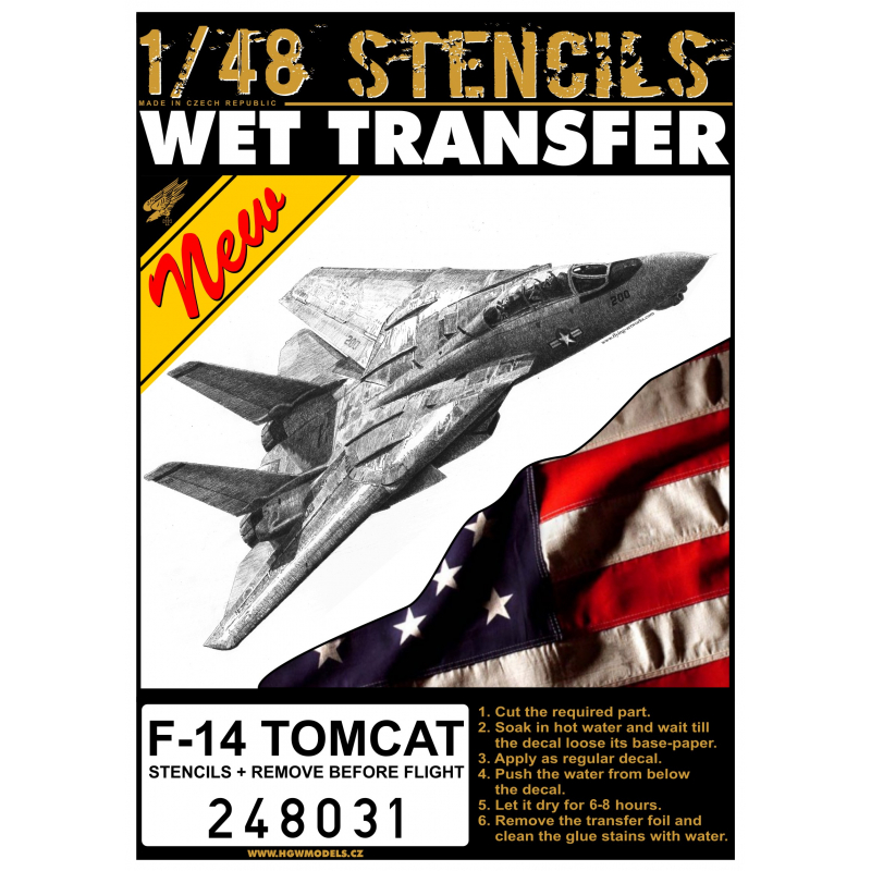 1/48 F-14 Tomcat - Stencils + RBF