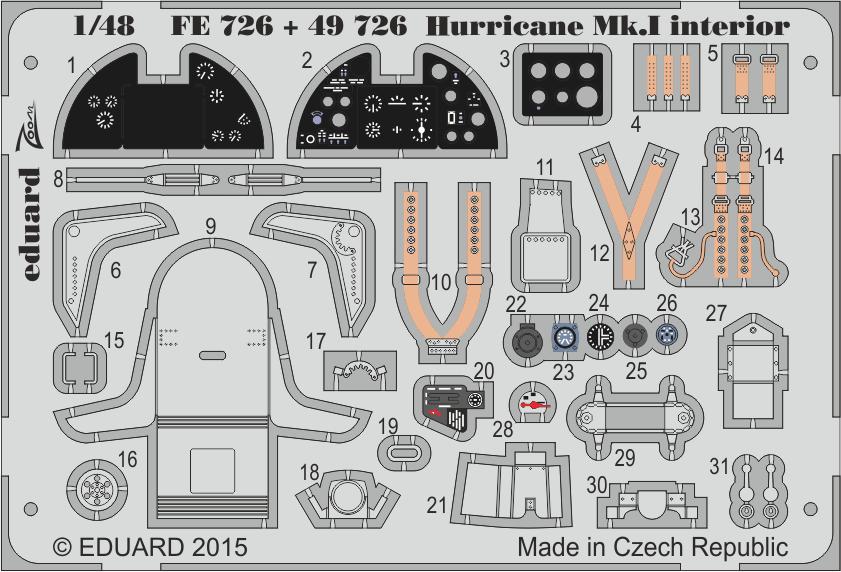 Fotografie 1/48 Hurricane Mk.I interior S.A. (AIRFIX)