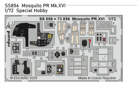 Fotografie 1/72 Mosquito PR Mk.XVI (SPECIAL HOBBY)