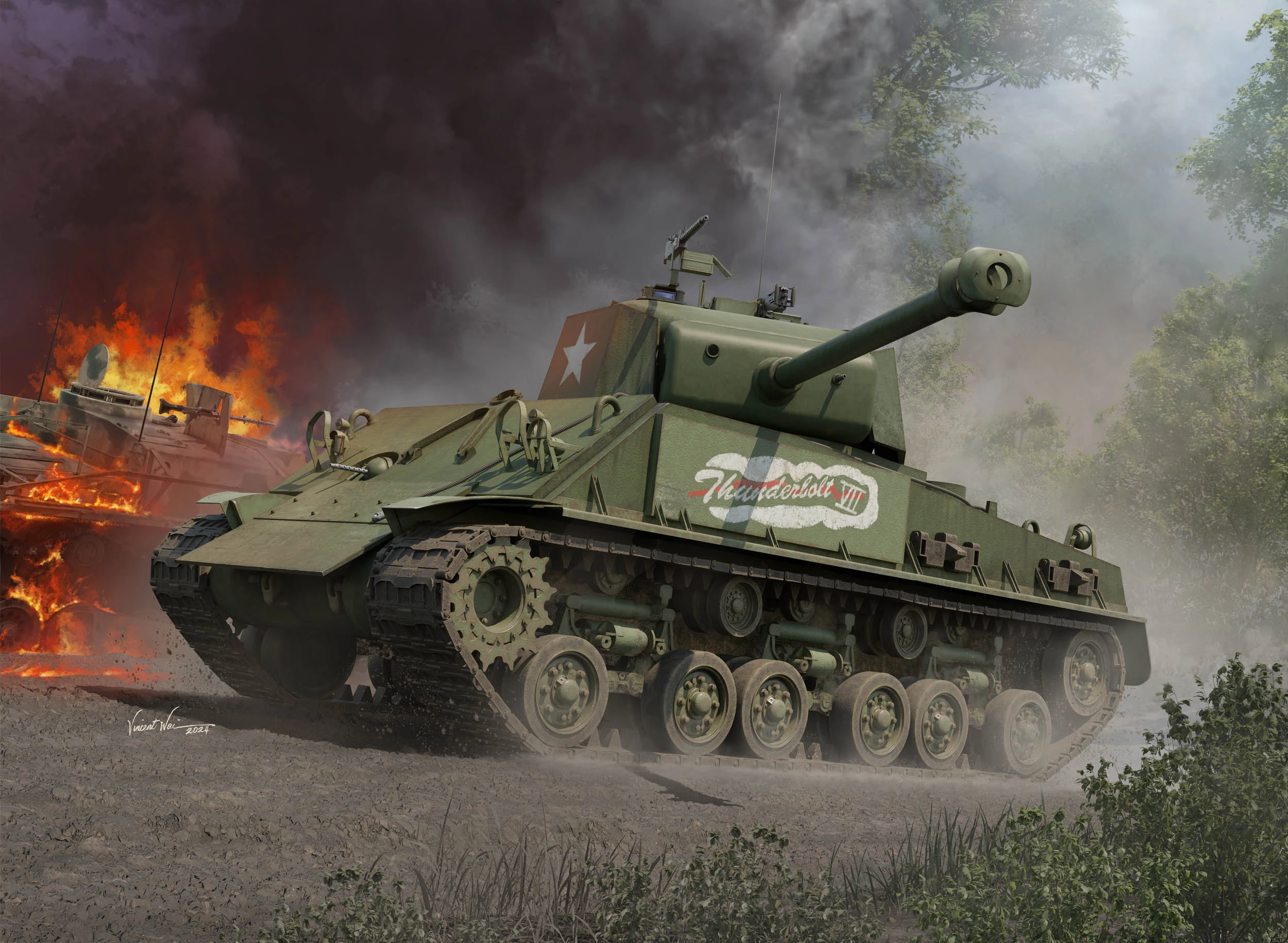 1/16 M4A3E8 Thunder VII Medium Tank